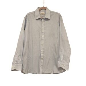 Ted Baker men's sz 5 Edurance long sleeve pin stripe button down dress shirt KK